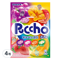 Puccho UHA味覺糖 綜合糖果, 4個, 100g