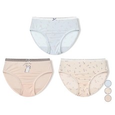 unifriend 女童花園兔莫代爾三角內褲3件組