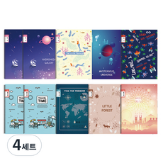 영아트 3-6일기장 + 3-6알림장 스프링노트 10p, 랜덤 발송, 4세트
