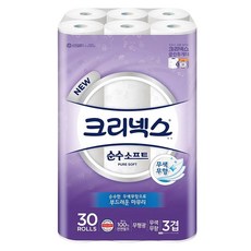 Kleenex 三層棉柔捲筒衛生紙, 27m, 30捲, 1袋