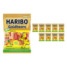 HARIBO Goldbaren酸味小熊軟糖, 10包, 80g