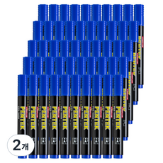 Lineplus Pentech 油性麥克筆 圓頭, 100個, 藍色