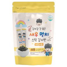 韓味不二 兒童海苔酥 蝦&鯷魚味 10g*15, 150g, 1袋