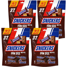 SNICKERS 士力架 花生巧克力 隨手包, 多層次有嚼勁口感, 香氣與美味完美交織, 666g, 4袋