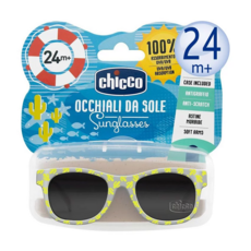 Chicco 兒童專用太陽眼鏡 抗UV 彈性鏡框, 仙人掌青綠, 11 x 11.3 x 4cm (±1cm)