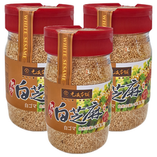 元歲本舖 熟炒白芝麻粒，原味元香 鹹甜皆宜, 150g, 3罐