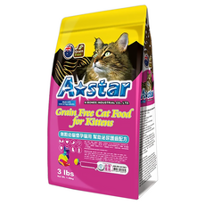 A star 無穀 幼貓/懷孕貓 幫助泌尿護齒配方 乾飼料, 1.36kg, 1袋