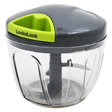 LocknLock 樂扣樂扣 手拉式多功能料理切碎機 650ml, 灰色, 1個