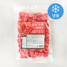 지엔씨푸드 싱싱 수박다이스 (냉동), 1개, 1kg