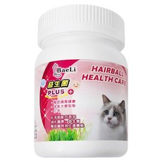 BaeLi 百粒 高纖貓草化毛粉 海鮮口味, 排毛, 50g, 1罐