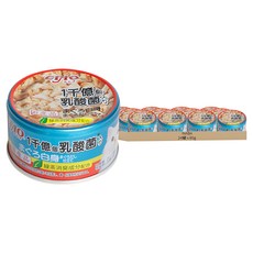 INABA CIAO 啾嚕 一千億乳酸菌罐, 鮪魚白身 + 鮪魚高湯, 85g, 24罐