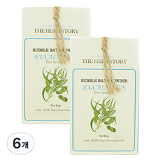더허브스토리 버블바스파우더 유칼립투스, 80g, 6개