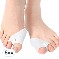 나음다름 엄지발가락 보호대 좌우세트 화이트, 6세트