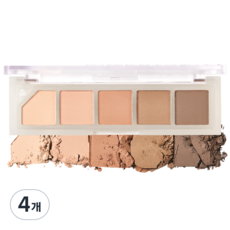 언리시아 무드 샤워 아이팔레트 3.5g, NO.1 바닐라 샤워, 4개