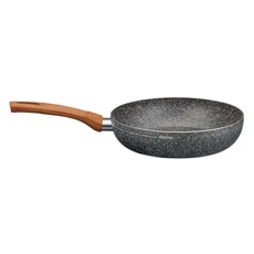 義大利 domo ECO平底鍋 30cm 環保不沾鍋 木柄舒適好握 適用多種爐具, 1個
