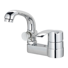 MIRINAE 雙孔鵝頸淋浴兩用洗臉盆水龍頭 MP-304A, N/A