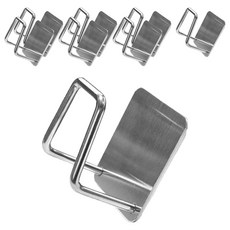 BELLOVIE 不鏽鋼多用途掛勾架, 單一顏色, 8個