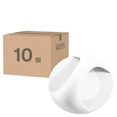 小麥購物 黏貼式把手 G365 6.5 x 3cm 圓款 15g, 白色, 10個