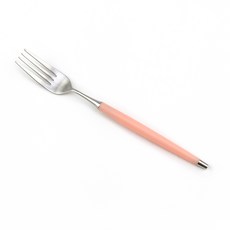 Bogen Le Bien 緞面餐具 餐叉, 1個, 柔粉色