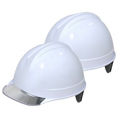 DONGMYUNG 建築工地 頭部保護 盔型 透明窗 安全帽 DMS-D-3002 AM-831, 白色, 2個