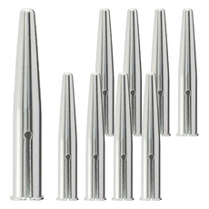 KUTSUWA 鋁製鉛筆蓋 RB028 銀色 保護筆尖 延長鉛筆壽命, 9個