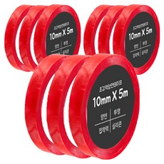 다다 초강력 양면테이프 10mm x 5m, 투명, 9개