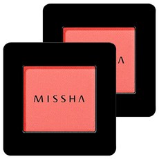 MISSHA 摩登單色眼影 霧面 2.2g, MCR04 Peach Mood, 2個