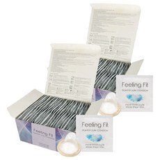 필링핏 타이터슬림 슬림형 콘돔, 2개, 50개입