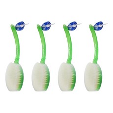 AISEN 水滴長柄澡刷, 4個, 1個裝, 綠色