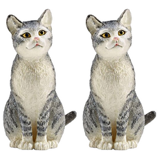 슐라이히 앉아 있는 고양이 SL13771 피규어, 2개