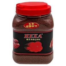 HEXA 海薩 觀賞魚揚色增豔飼料, 1kg, 1罐