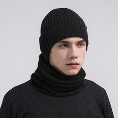 On-up 冬季帽子 + 脖圍套組, 1套, 海軍藍