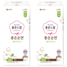 GOODFEEL 日常護墊, 75片, 2包, 一般型(15cm)
