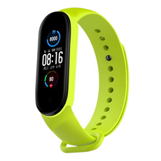 理享家 小米手環3/4錶帶 TPU材質 防水, 青檸色, 小米手環, 1個