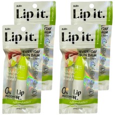 Lipit 每日防曬護唇膏 SPF15PA++ 滋潤保濕, GreenGrape, 4條