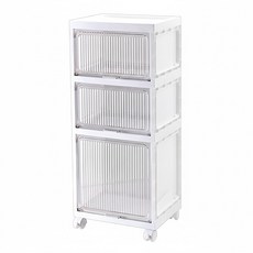 FAmILyLIFE 生活 磁吸式多功能附輪防塵收納櫃 YG-179 34 x 26 x 80cm 3.1kg, 純淨白, 1個