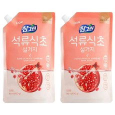 LION 獅王 Green smile 石榴醋洗碗精補充包, 860ml, 2包