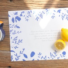 왈가닥스 해피데이즈 플레이스 매트 It's indigo 16p, Flower, 410 x 275mm, 16개