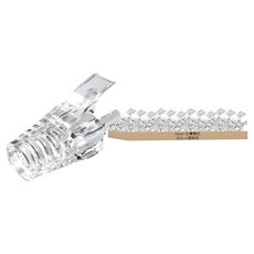 Neon 台灣霓虹 網路水晶頭環保保護套 6.5mm孔徑 50入, 27mm, 透明色, 1組