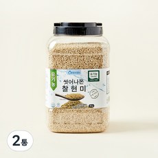 유기농 씻어나온 찰현미, 4kg, 2통