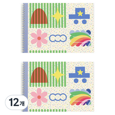 hello moris Kevin 綜合筆記本, 12個, 混合顏色