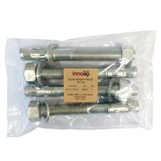 Inno工具鍍鋅混凝土楔形膨脹螺栓 1154 20*170mm, 4個