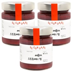 SECONDAIRE 無糖木糖醇草莓果醬, 260g, 3個