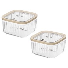 리빙공감 다용도 원터치 캡슐세제 보관함 소형, 투명, 2개