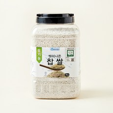 유기농 씻어나온 찹쌀, 4kg, 1통