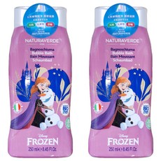 NATURAVERDE 冰雪奇緣 舒敏泡泡沐浴露 矢車菊 4歲以上, 250ml, 2瓶