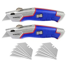WORKPRO 鋁合金多功能3段調節美工刀 WP213012, 2個