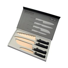 NEOFLAM 鈦金刀具4件組, 5吋水果刀 + 7吋三德刀 + 8吋切片刀 + 8吋主廚刀, 1組