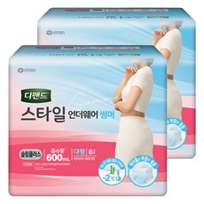 Depend 利清爽 女性風格內褲 夏季輕薄升級版 成人紙尿褲, 大型, 8入, 2個