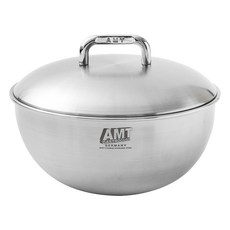 AMT Good Hands Master系列 316Ti不鏽鋼多功能鍋+不鏽鋼鍋蓋組, 22厘米, 1個